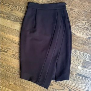 Milly size 0 asymmetric pencil skirt